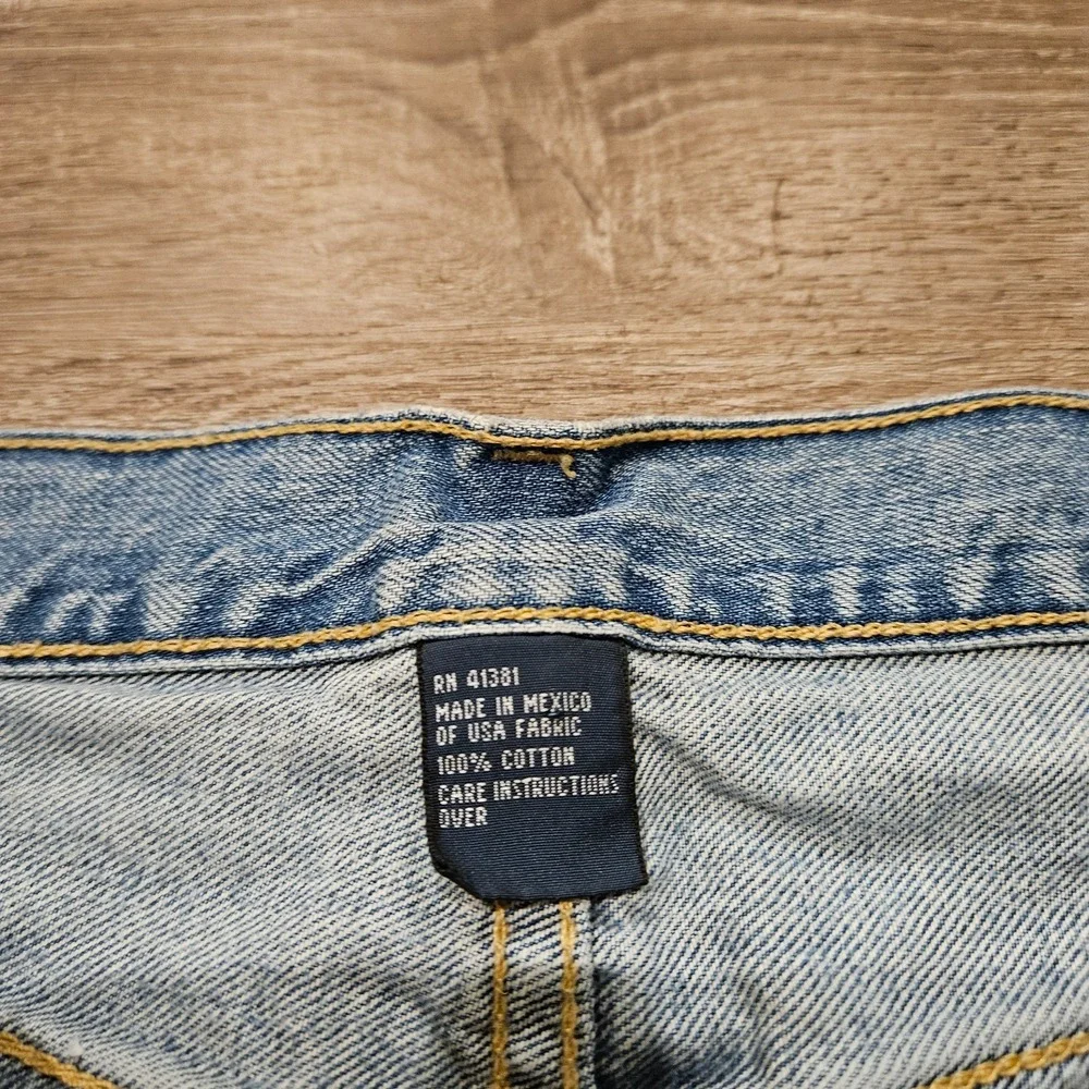 Vintage Polo Ralph Lauren Jeans Mens 35x32 Light Wash Straight Y2K Dungarees